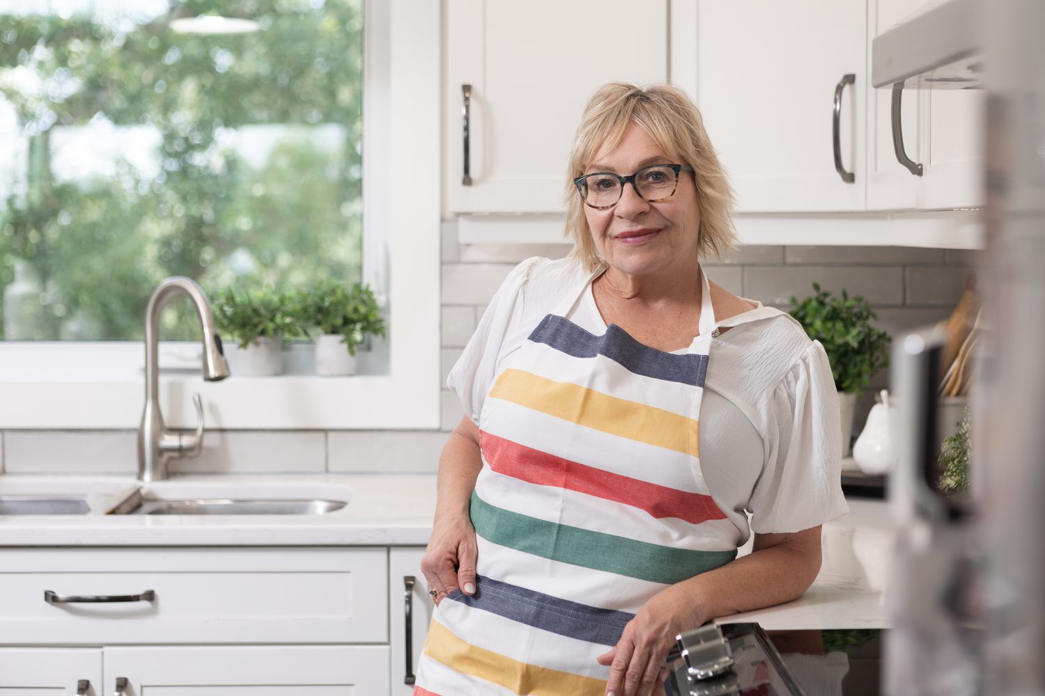 Patti in her kitchen